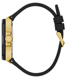 GUESS Mens Black Gold Tone Multi-function Watch - GW0853G2