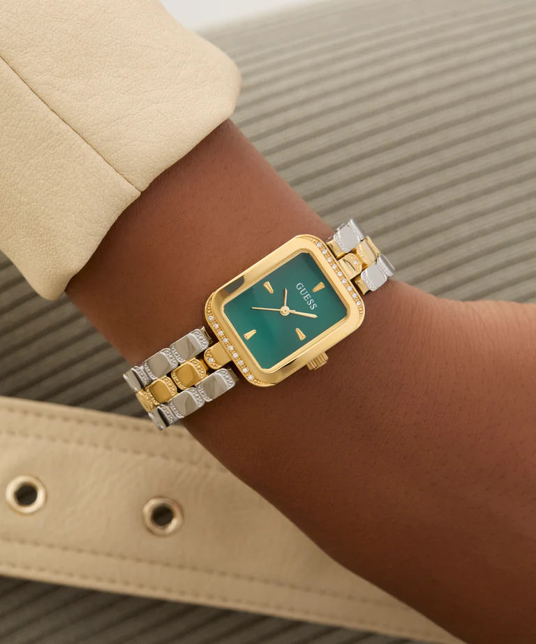 GUESS Ladies 2-Tone Gold Tone Analog Watch GW0865L6