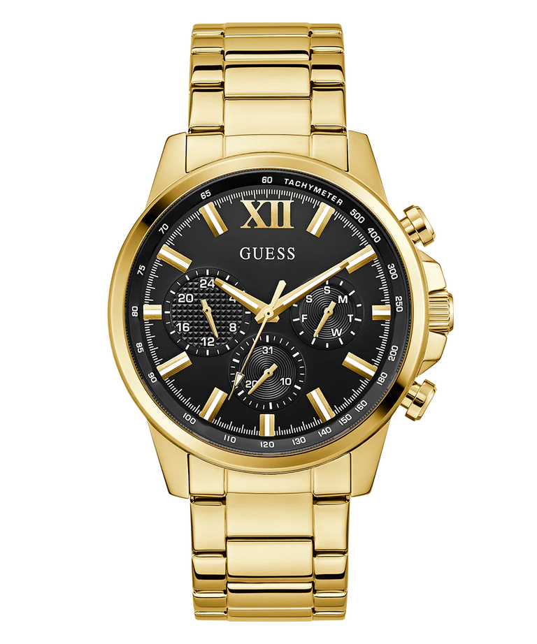GUESS Mens Gold Tone Multi-function Watch GW0900G3 - KRISHNA WATCH COMPANY