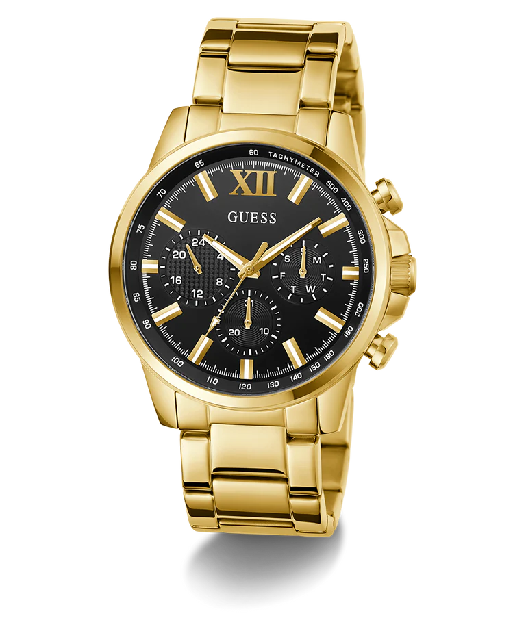 GUESS Mens Gold Tone Multi-function Watch GW0900G3 - KRISHNA WATCH COMPANY