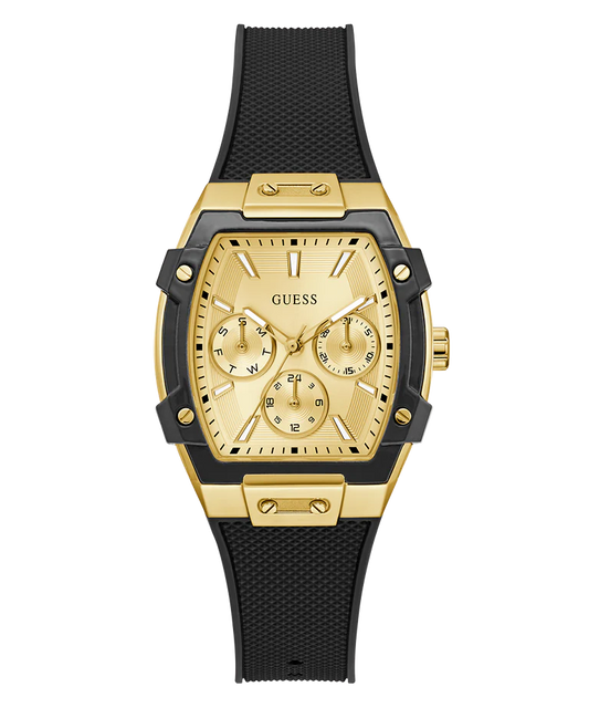 GUESS Ladies Black Gold Tone Multi-function Watch GW0945L2