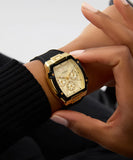 GUESS Ladies Black Gold Tone Multi-function Watch GW0945L2