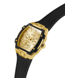 GUESS Ladies Black Gold Tone Multi-function Watch GW0945L2