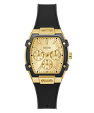GUESS Ladies Black Gold Tone Multi-function Watch GW0945L2