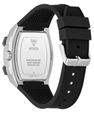 GUESS Mens Black Silver Tone Multifunction Watch - GW0956G1 - KRISHNA WATCH COMPANY