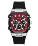 GUESS Mens Black Silver Tone Multifunction Watch - GW0956G1 - KRISHNA WATCH COMPANY