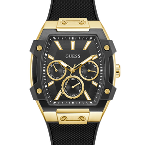 GUESS Mens Black Gold Tone Multi-function Watch GW0956G2 - KRISHNA WATCH COMPANY