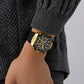 GUESS Mens Black Gold Tone Multi-function Watch GW0956G2