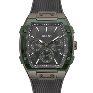 GUESS Mens Grey Gunmetal Multi-function Watch GW0956G3 - KRISHNA WATCH COMPANY