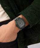 GUESS Mens Grey Gunmetal Multi-function Watch GW0956G3 - KRISHNA WATCH COMPANY