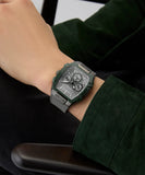 GUESS Mens Grey Gunmetal Multi-function Watch GW0956G3 - KRISHNA WATCH COMPANY