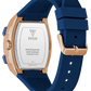 GUESS Mens Blue Rose Gold Tone Multi-function Watch GW0956G4
