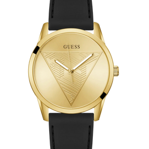 GUESS Mens Black Gold Tone Analog Watch GW0957G2 - KRISHNA WATCH COMPANY