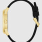 GUESS Mens Black Gold Tone Analog Watch GW0957G2
