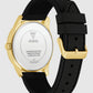 GUESS Mens Black Gold Tone Analog Watch GW0957G2