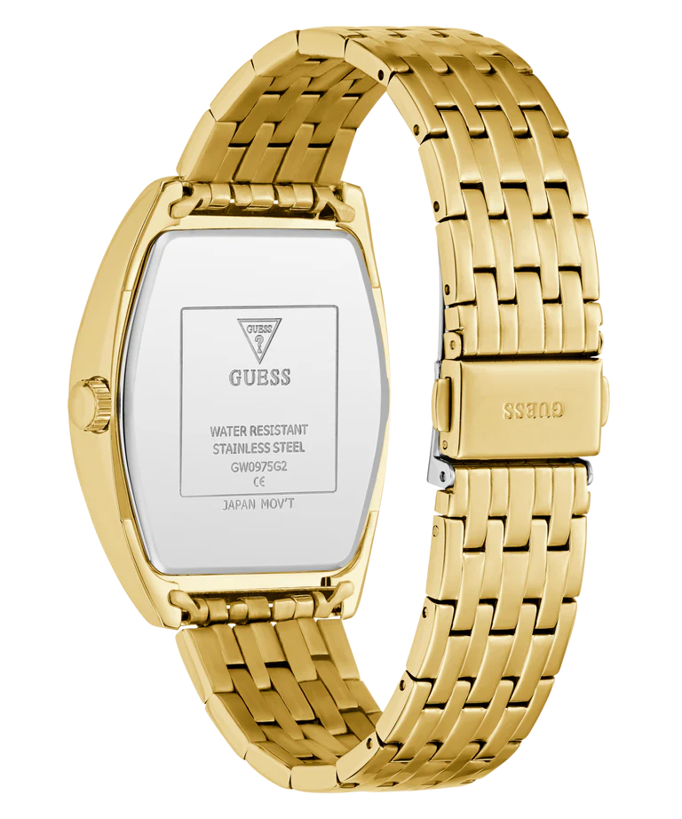 GUESS Mens Gold Tone Multi-function Watch - GW0975G2