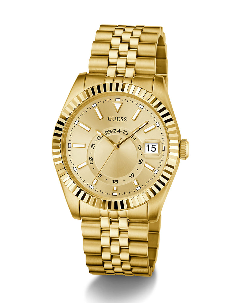 GUESS Gd Jaden Quartz Champagne Dial Analog Men's Watch GW0977G2