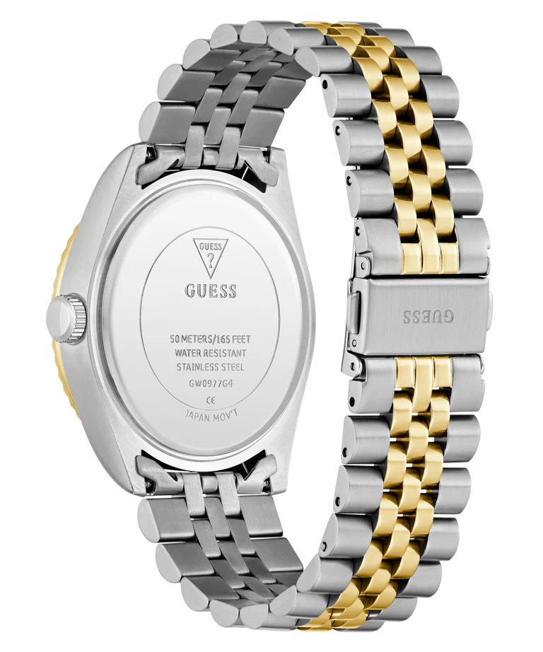 GUESS Mens Jaden 2-Tone Multi-function Date Watch GW0977G4