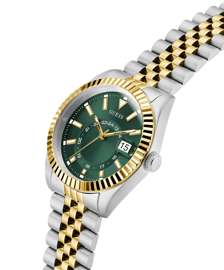 GUESS Mens Jaden 2-Tone Multi-function Date Watch GW0977G4