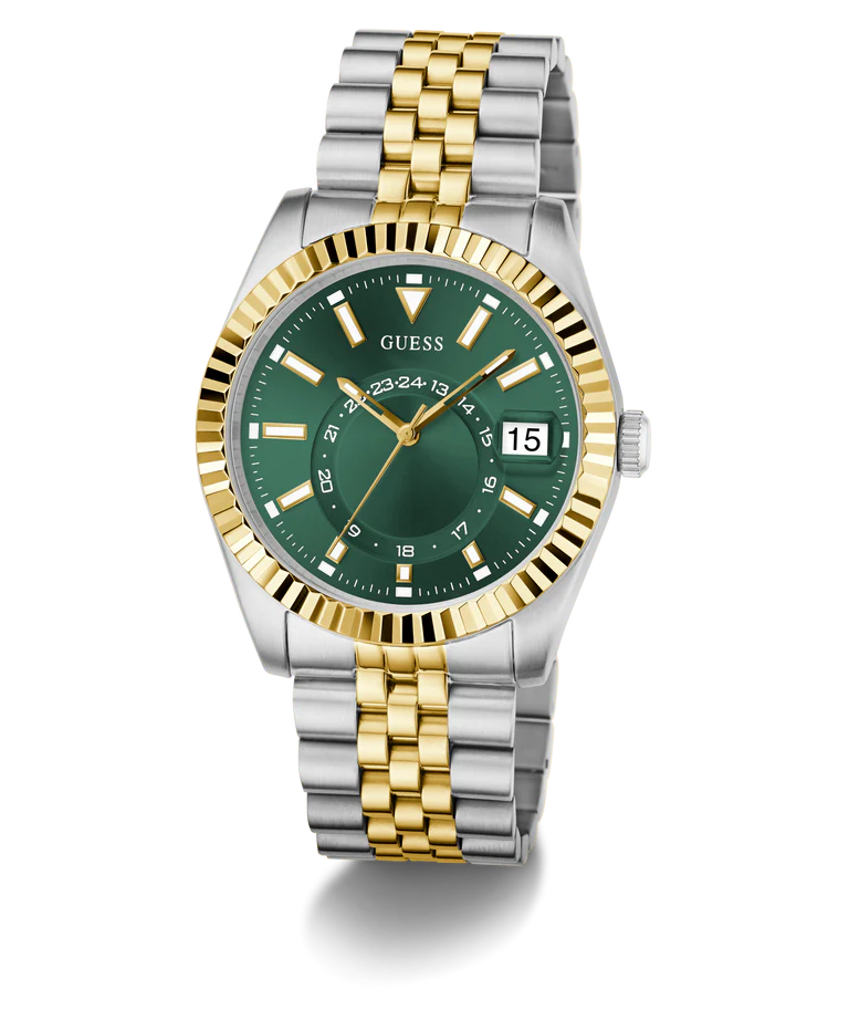 GUESS Mens Jaden 2-Tone Multi-function Date Watch GW0977G4