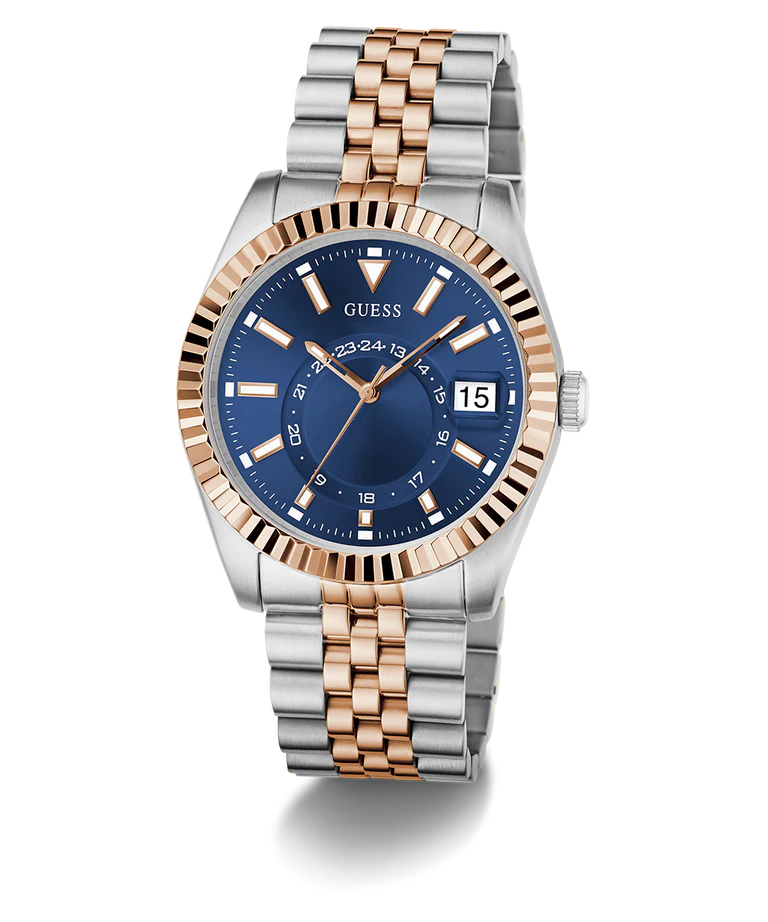 GUESS Mens Jaden 2-Tone Multi-function Date Watch - GW0977G5