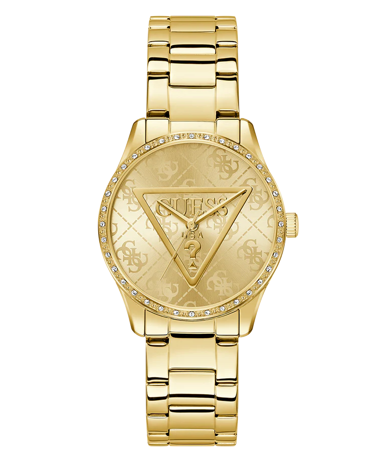 GUESS Ladies Gold Tone Analog Watch GW0987L2