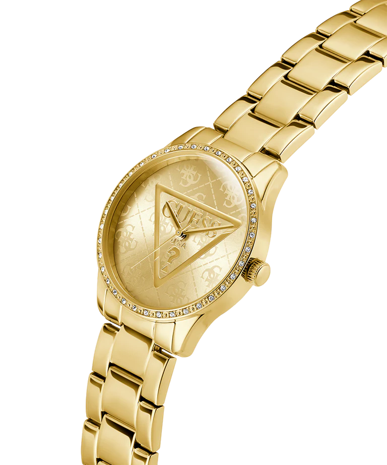 GUESS Ladies Gold Tone Analog Watch GW0987L2