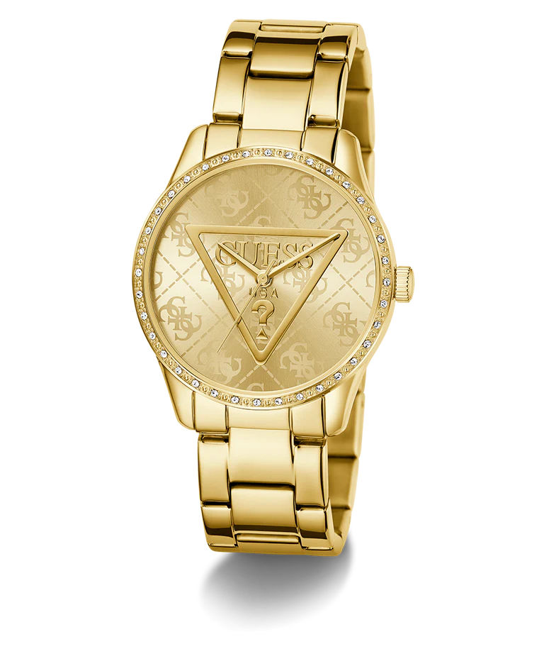 GUESS Ladies Gold Tone Analog Watch GW0987L2
