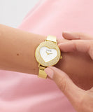 GUESS Ladies Gold Tone Analog Watch -  GW0991L2