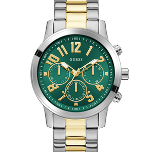 GUESS Mens 2-Tone Silver Analog Watch - GW1006G4 - KRISHNA WATCH COMPANY