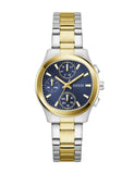 Guess Ladies Two Tone Square Analog Watch - GW1031L3 - KRISHNA WATCH COMPANY