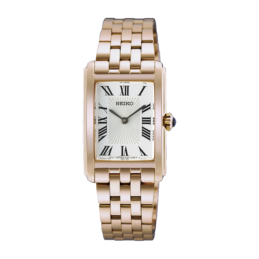Seiko Ladies Dress Watch in Rose Gold-tone with Roman Numeral Dial - HGG002P1