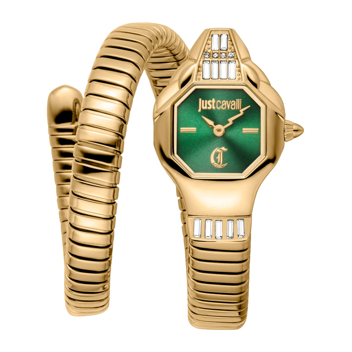 Just Cavalli Brillante Snake Analog Watch for Women JC1L326M0035 - KRISHNA WATCH COMPANY