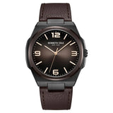 Kenneth Cole Quartz Analog Brown Dial Brown Leather Strap Watch for Men KCWGA0015203MN