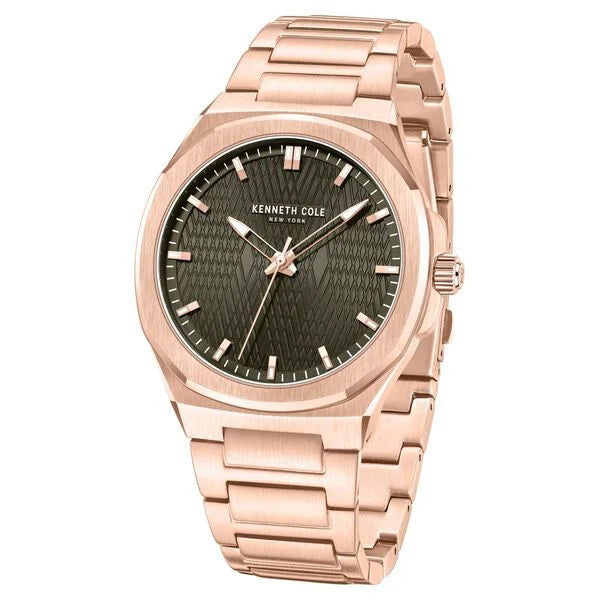 Kenneth Cole Quartz Analog Grey Dial Stainless Steel Strap Watch For Men kcwgg0047004mn - KRISHNA WATCH COMPANY