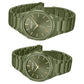 Kenneth Cole Kenneth Cole Quartz Analog Green Dial With Green Stainless Steel Strap Watch for Couple KCWGG0049301GLPA