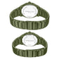 Kenneth Cole Kenneth Cole Quartz Analog Green Dial With Green Stainless Steel Strap Watch for Couple KCWGG0049301GLPA