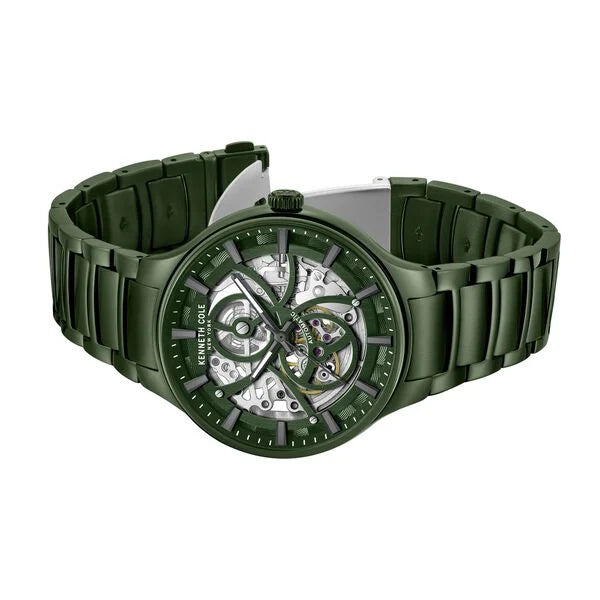 Kenneth Cole Automatic Green Dial Stainless Steel Strap Watch For Men kcwgy0059803mn - KRISHNA WATCH COMPANY