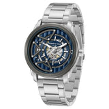Kenneth Cole Automatic Blue Dial Silver Colour Watch For Men - KCWGY0064903MN - KRISHNA WATCH COMPANY