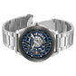Kenneth Cole Automatic Blue Dial Silver Colour Stainless Steel Strap Watch For Men kcwgy0064903mn
