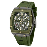 Kenneth Cole Automatic Green Dial Green Colour Silicone Strap Watch For Men kcwgz0067804mn - KRISHNA WATCH COMPANY