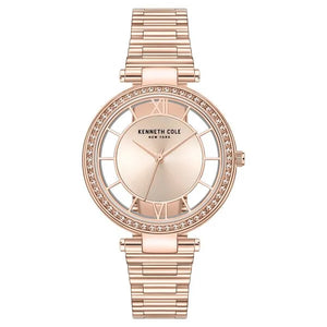 Kenneth Cole Quartz Analog Rose Gold Dial Stainless Steel Strap Watch for Women kcwlg0032903ld - KRISHNA WATCH COMPANY