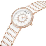 Kenneth Cole Quartz Analog White Dial White Stainless Steel & Ceramic Strap Watch For Women ntkcwlg0062601ld