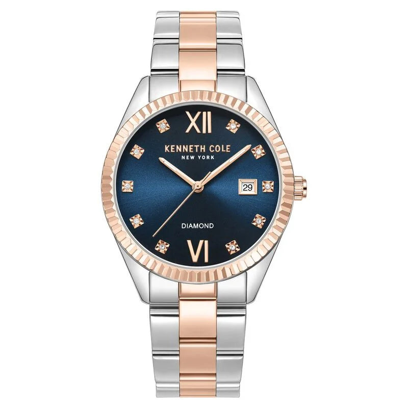 Kenneth Cole Quartz Analog Blue dial Stainless Steel Strap Watch for Women KCWLH0026902LD - KRISHNA WATCH COMPANY