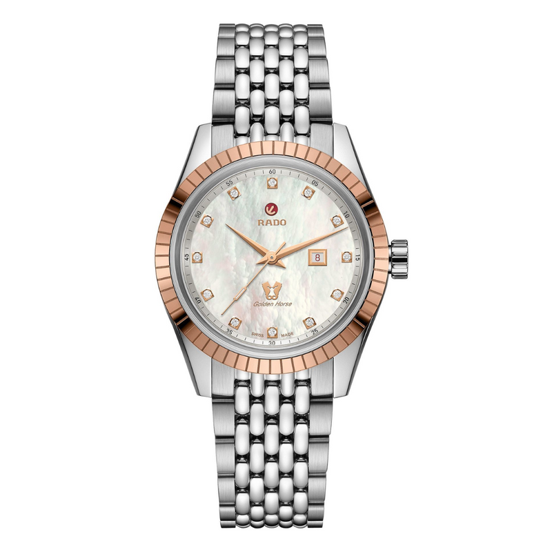 RADO Hyper Chrome Classic Automatic Diamonds Watch for Women R33102903 - KRISHNA WATCH COMPANY