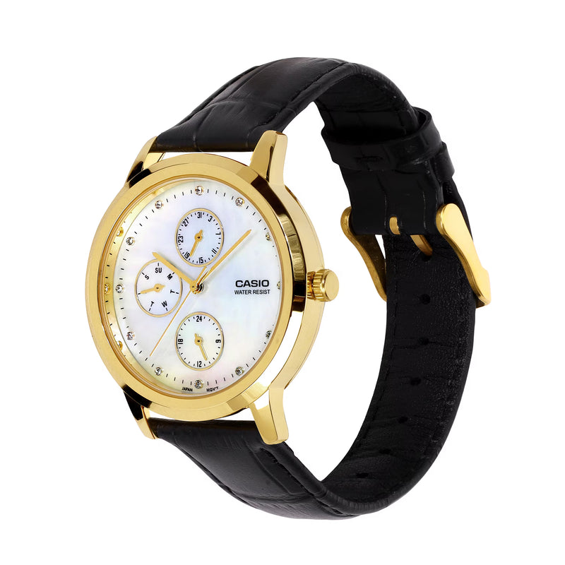 Casio Enticer Women LTP-SN6KGSL-7A - A2495 - KRISHNA WATCH COMPANY