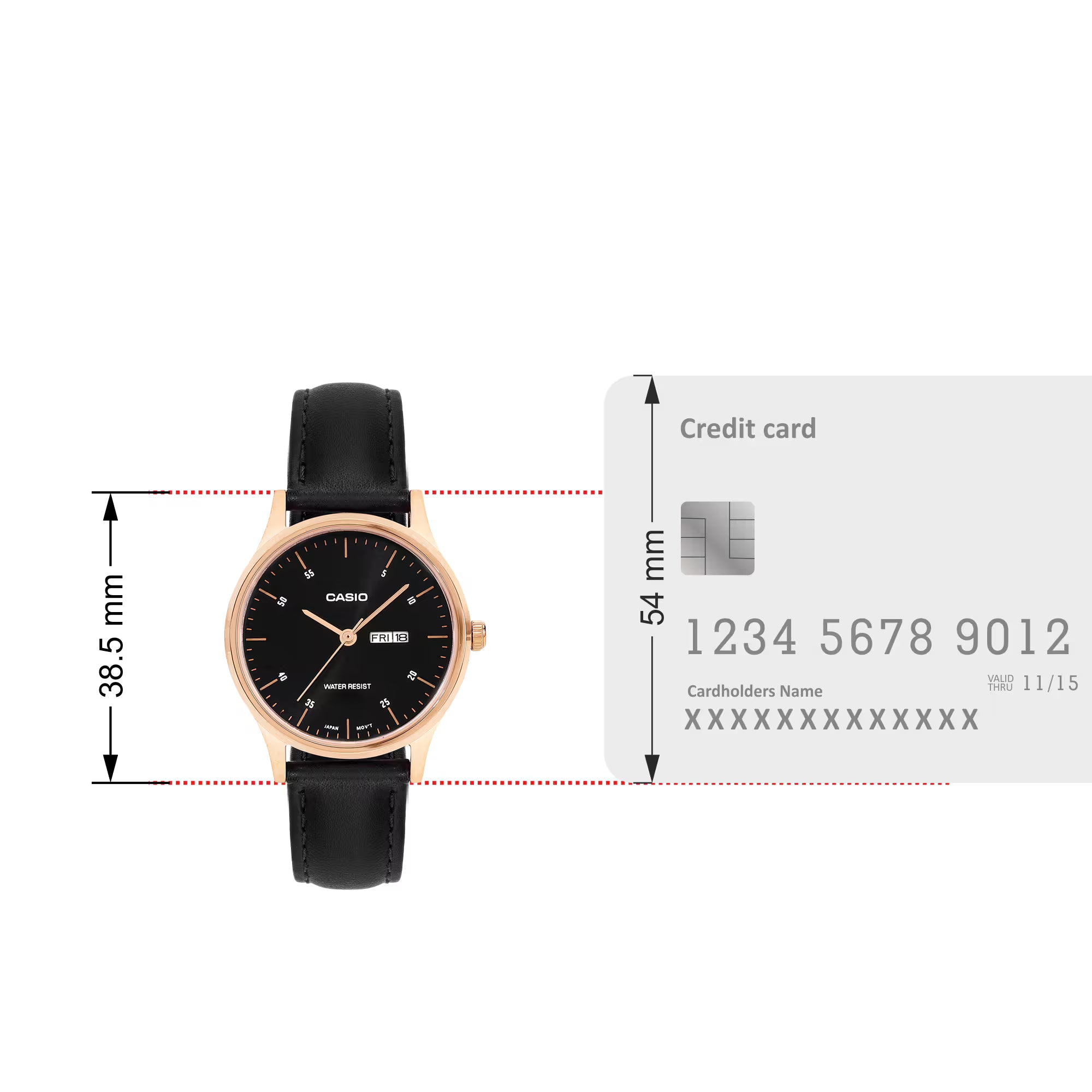 Casio Enticer Women LTP-SN8YRL-1B - A2510 - KRISHNA WATCH COMPANY