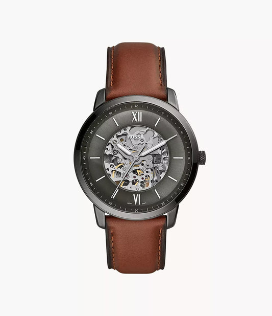 FOSSIL Neutra Automatic Amber Leather Watch ME3161