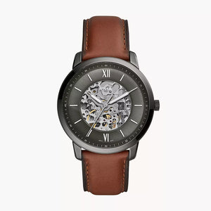 FOSSIL Neutra Automatic Amber Leather Watch ME3161 - KRISHNA WATCH COMPANY