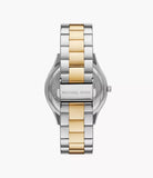 Michael Kors Slim Runway Three-Hand Two-Tone Stainless Steel Watch MK4735